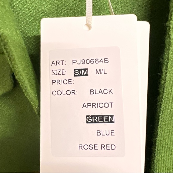 New Bluoltre Long Sleeve Open Front Cardigan Jacket in Green - Picture 6 of 7